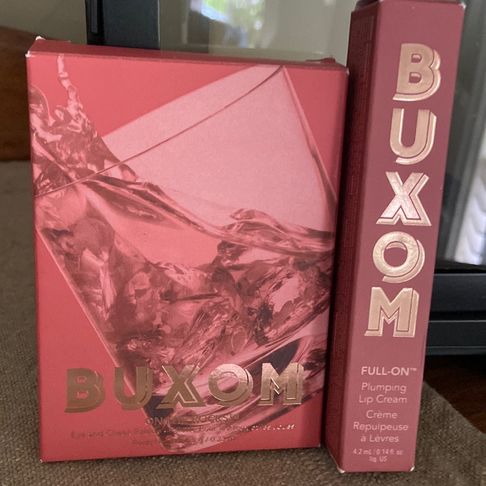 Buxom Plumping Lip Cream and Eye and Cheek Palette